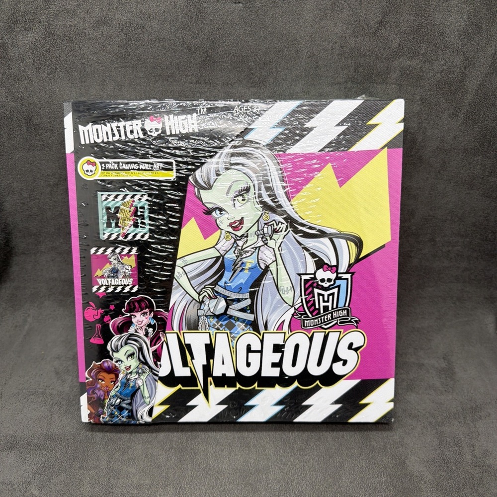 Monster High Canvas Wall Art 2 Piece Room Decor Deadstock